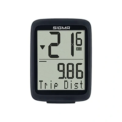 Image of SIGMA SPORT BC 8.0 WR Wired Bike Computer with Numerous Functions, High Quality Computer, Easy to Use Large Buttons and a Clear Display, Black