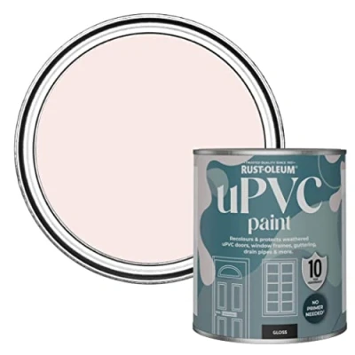 Image of Rust Oleum Pink uPVC Door and Window Paint In Gloss Finish China Rose 750ml