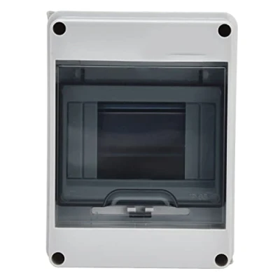 Image of Distribution Protection Box, IP66 Waterproof Transparent Cover DIN Rail Outdoor Junction Box for Indoor Wall Circuit Breaker (5Way)