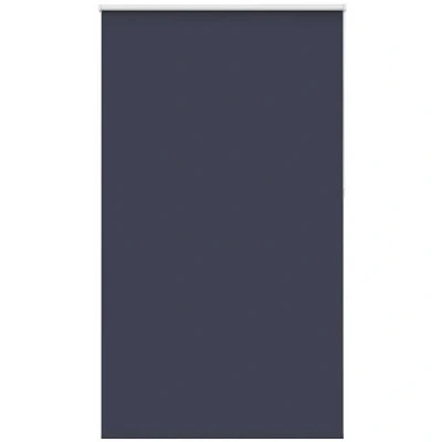 Image of vidaXL Roller Blind Blackout Marine 120x230 cm Fabric Width 116.6 Polyester