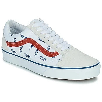 Image of Vans OLD SKOOL women&#039;s Shoes (Trainers) in White