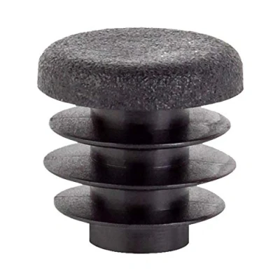 Image of Alberts 858964 Sealing Plugs for Round Pipes, Plastic, Black, Diameter 15 mm, Set of 24
