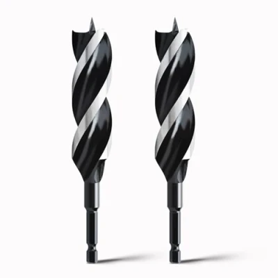 Image of hsawbit Wood Drill Bits, 2pcs x 28mm 155mm Auger Bit Extra Long Bits Plastic, Drywall Woodworking Hole
