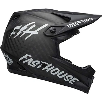 Image of Bell Full 9 MTb Face Helmet 2019: Fasthouse Matte Black/White XS/S 51 55cm
