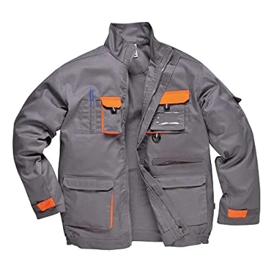 Image of Portwest Texo Contrast Jacket, Size: XXL, Colour: Grey, TX10GRRXXL