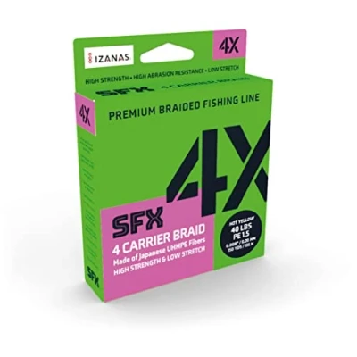 Image of Sufix Sfx Hot Yellow 275m, 0,330mm Braided fishing line