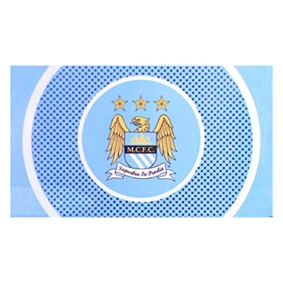 Image of Manchester City Bullseye Flag Multi Colour