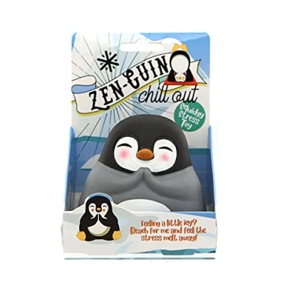 Image of Boxer Gifts Zen guin Stress Toys Unique Balls For Adults &amp; Teenagers Office Desk Toy Helps With Anxiety Relief Fun Cute Penguin Secret Santa Presents Colleagues