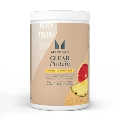 Image of MyProtein Clear Vegan Protein Pineapple &amp; Grapefruit 320g, 10g Plant Based Low Sugar, High in B Vitamins, Fruity Refreshing Shake