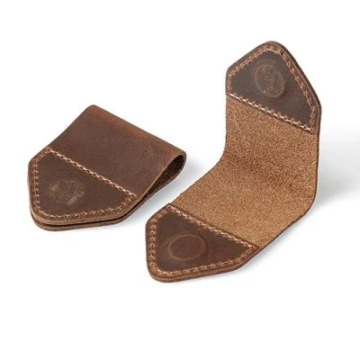Image of Londo Genuine Leather Handmade Bookmark (Set of 2) (Light Brown, Magnetic)