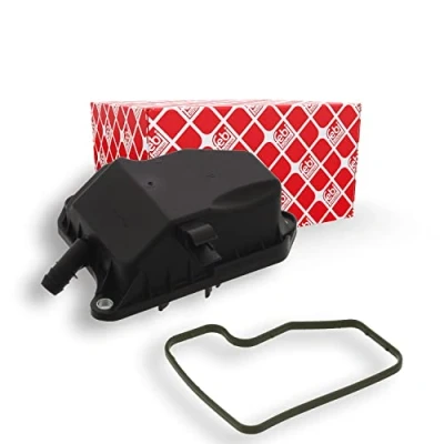 Image of 2720160134, A2720160134 Oil Trap, crankcase breather FEBI BILSTEIN 44984 with seal ring MERCEDES BENZ: CLK Convertible, Coupe, C Class Saloon