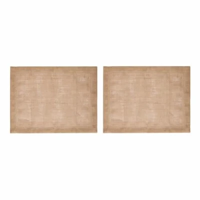 Image of Mikasa 2pc Jute Rectangular Placemats, Natural, 35cm x 45cm, Tagged