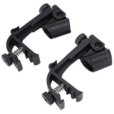 Image of VGEBY 2 Pcs Microphone Clamp, Adjustable Drum Mount Rim Clips Quick Release Clamp 0 Percussion Instrument Accessories