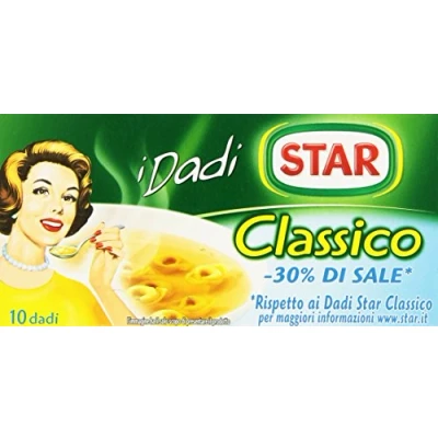 Image of 3X Star Classico dado brodo Soup Cubes Classic Broth 30% Salt 10 pz