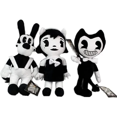 Image of TEXXY Bendy Plush Toys and Ink Machine Dolls, Horror Game Soft Stuffed Animals Doll for Kids (3Pcs 30cm)