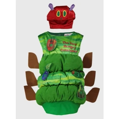 Image of Officially Licensed Kids The Very Hungry Caterpillar Padded Fancy Dress Costume Age 7 8 years