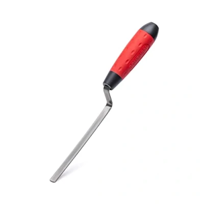 Image of COMENSAL Pointing Trowel 0.3&quot; Tool Brick Jointer Tuck Pointer Finger Stainless Steel Non Slip Soft Grip Made in EU 8 mm