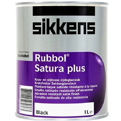 Image of Sikkens Rubbol Satura Plus Black 1L Litre Fast Postage