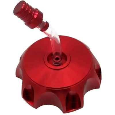 Image of Aluminum Gas Fuel Tank Cap Breather Vent ATV Dirt Pit Bike 140CC 150CC 160CC (Red)