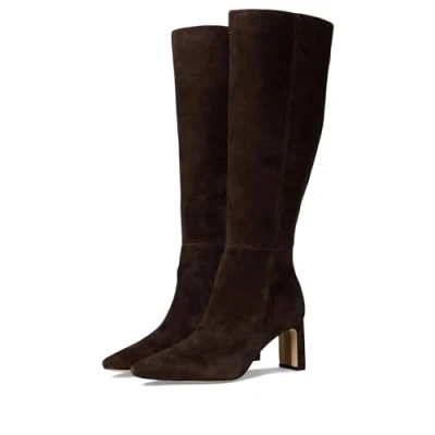 Image of Sam Edelman Women&#039;s Sylvia Knee High Boot, Chocolate Brown Wide Calf, 7 UK