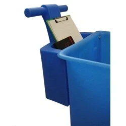 Image of 100% Recycled Polyethylene Mobile Tapered Truck w Handle; 320L; Black