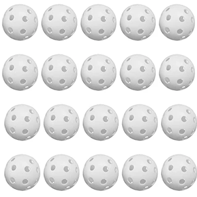 Image of CENPEK 20 Pack Practice Golf Balls, Plastic Airflow Hollow Balls for Driving Range Swing Training Lightweight Indoor Outdoor Use