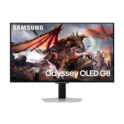 Image of Samsung Odyssey Gaming OLED G8 LS32DG802SUXXU 32&quot; Ultra HD Monitor 4K UHD, 0.03ms, 240Hz, HDR10+, Height Adjust, Speakers, Full Smart Platform, 3840x2160