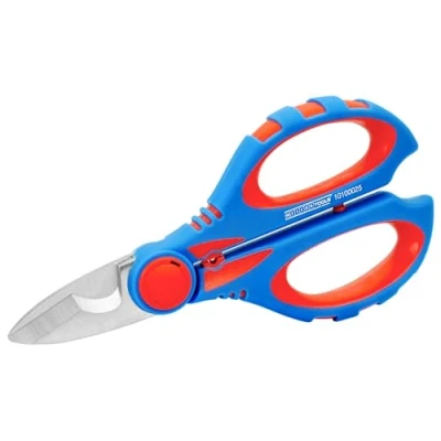 Image of WEICON Tools Electrician Scissors XL; for Cutting, Stripping and Crimping; with Protective Cover