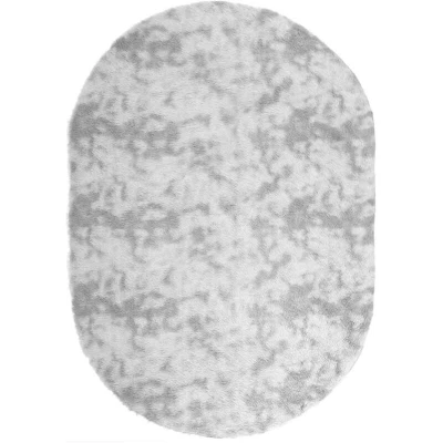 Image of vidaXL Shaggy Rug High Pile NAVARRA Silver Grey 300x200 cm Polyester