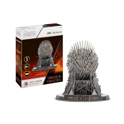 Image of Revell 3D Puzzle 00224 Iron Throne: House of the Dragon 39 Pieces, Highly Detailed, 22.8cm In Height, Officially Licensed, Fun &amp; Easy To Build