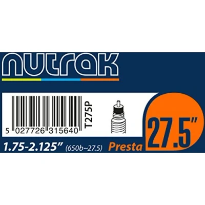 Image of Nutrak 27.5 or 650B x 1.75 2.125 Presta inner tube