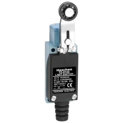 Image of Heschen Limit Switch, TZ 8104, Rotary Roller Lever, 10A 250VAC, SPDT, Momentary, for CNC Mill Plasma