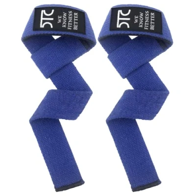 Image of DTC Weight Lifting Straps Wrist Support Gym Non Slip Gel Grip for Powerlifting, Bodybuilding, Workout, Deadlifts Fitness.