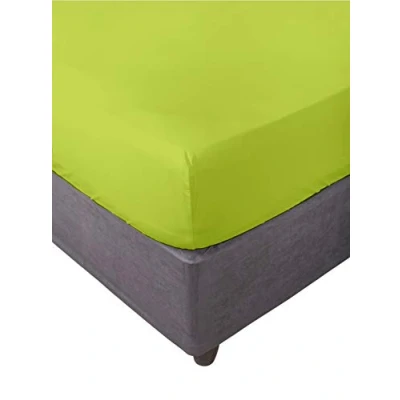 Image of Miracle Home. Fitted Sheet, Elastic, Soft, Comfortable, Anti Pilling. Cotton 50% Polyester. Pistachio. 150 x 200 cm