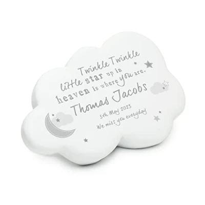 Image of Personalised Remembrance Stone. Baby Memorial. Lost Loved One. Stillborn Keepsake