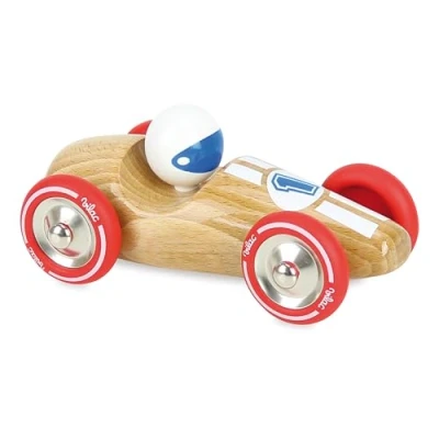 Image of Vilac VIL2247S Racing, Large Car (Wood &amp; Red), One Size