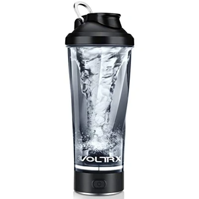 Image of VOLTRX Premium Electric Protein Shaker Bottle, Made with Tritan BPA Free 600ml Vortex Portable Mixer Cup, USB C Rechargeable Cups for Shakes (Pink)