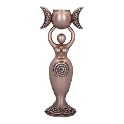 Image of Nemesis Now Spiral Goddess Candle Holder, Gold, 20.3cm