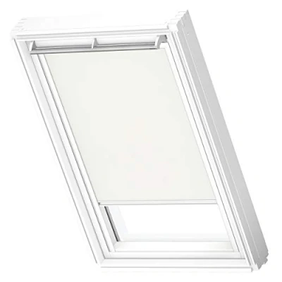 Image of VELUX Original Roof Window Translucent Roller Blind for CK02, White, with White Guide Rail
