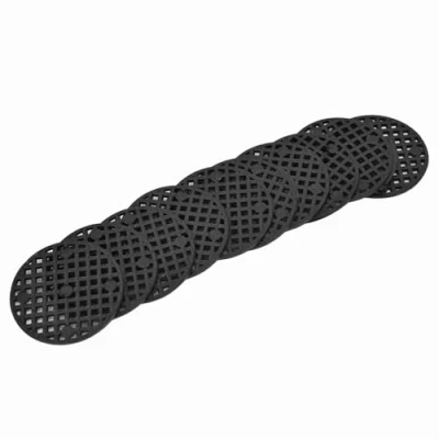 Image of Yosoo Cafopgrill 10 pieces flower pot mat, garden absorbent hole round mesh mat drainage pad plant bonsai bottom grid (4.5)