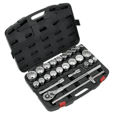 Image of Sealey Premier Socket Set 26pc 3/4&quot;Sq Drive, 12 point WallDrive®