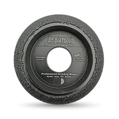 Image of DT DIATOOL Diamond Grinding Wheel Convex Profile 75mm/3 Inch for Marble Granite Quartz Ceramics Artificial Stone Thickness 20mm