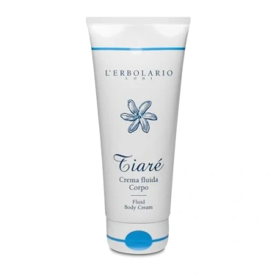 Image of LErbolario Tiare Fluid Body Cream, 200 ml Lotion With Flowers Monoi and Coconut Milk Floral Fruity Scent Cruelty Free