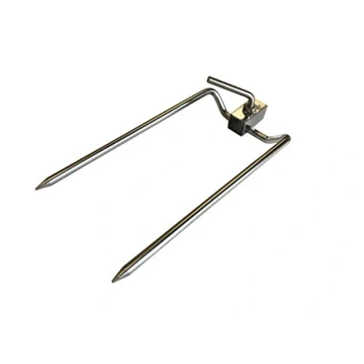 Image of Stainless Steel Hog Roast BBQ Rotisserie Spit Fork for 20mm Square Skewer