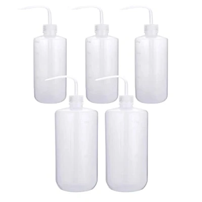 Image of 500ml 1000ml Plastic Safety Wash Bottle, Lab Squeeze Bottle with Narrow Mouth and Scale Labels, Squirt For Plant Flower Succulent Watering 5 Packs