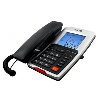 Image of MaxCom KXT709 Easy to Use Corded Phone for Seniors Speakerphone with Volumn Boost/Quick Dial Memo Button/Easy Read Display/Big Buttons/Multi Language