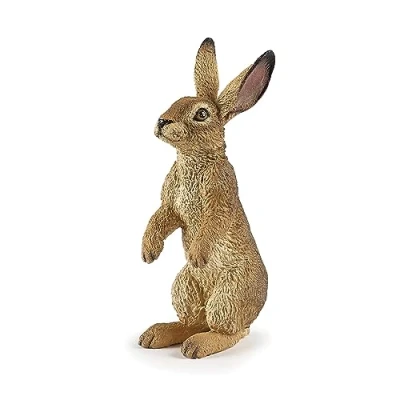 Image of Papo WILD ANIMAL KINGDOM Figurine, Print, 50202 Standing Hare, Multicolour
