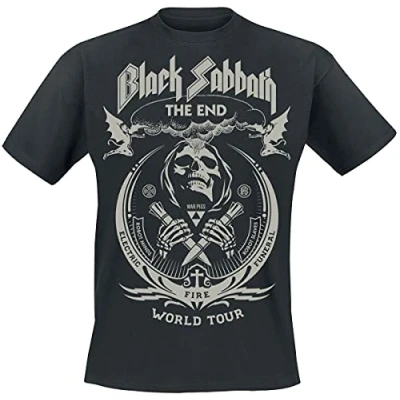 Image of Black Sabbath The End Grim Reaper Men T Shirt M, 100% Cotton, Regular