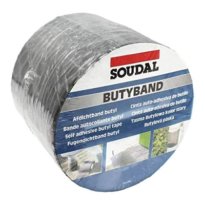 Image of 100mm x 10m Butyband Lead Flashing Tape Butyl Rubber Roof Sealing Repair Band Soudal