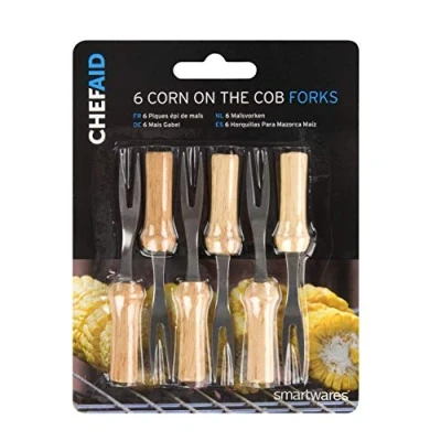 Image of Chef Aid Stainless Steel Corn on the Cob Forks